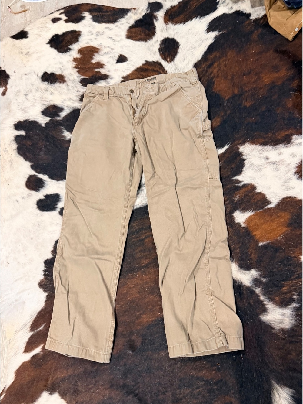 Carhartt Relaxed Fit Khaki Work Pants 36x30